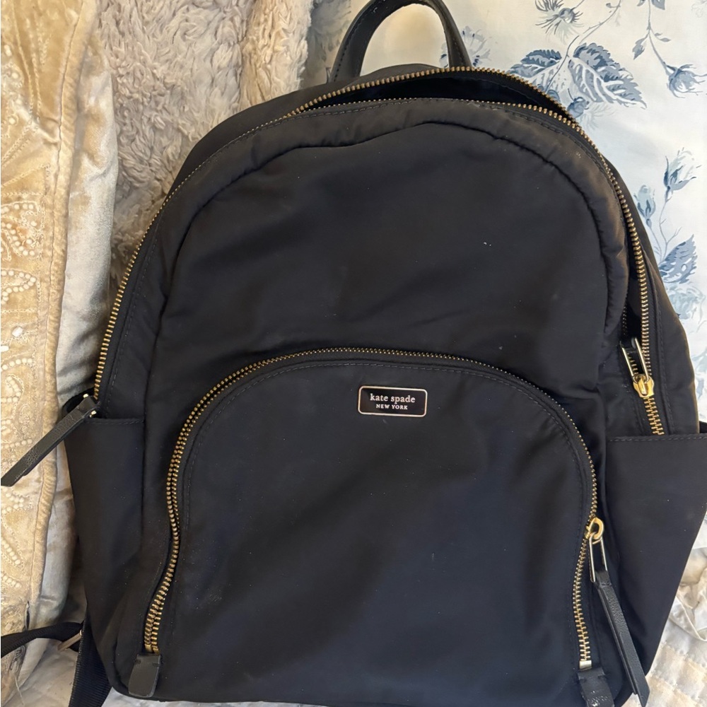 Kate Spade Black Nylon Backpack
